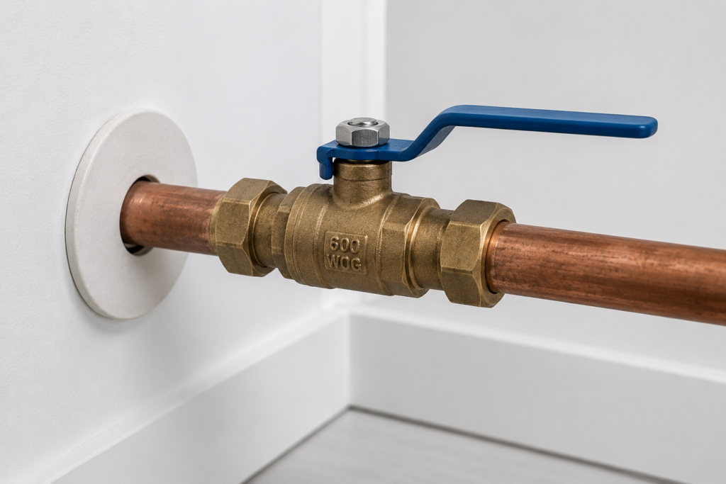 Shut-off valve replacement Santa Clara plumber