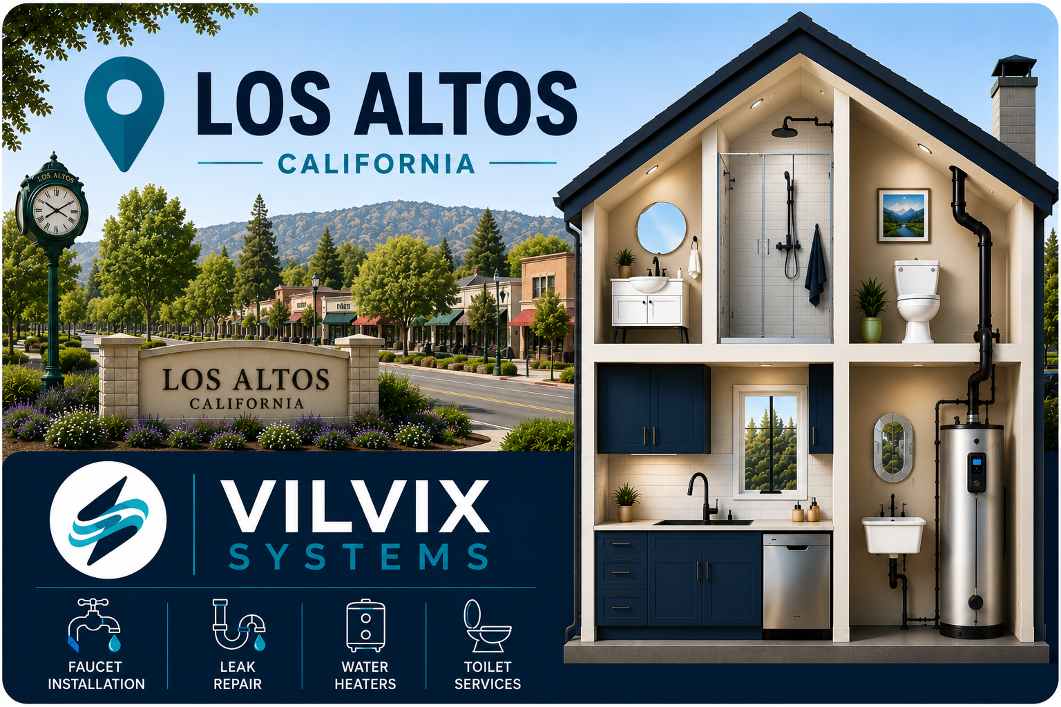 Plumbing Services in Los Altos, CA by VILVIX Systems