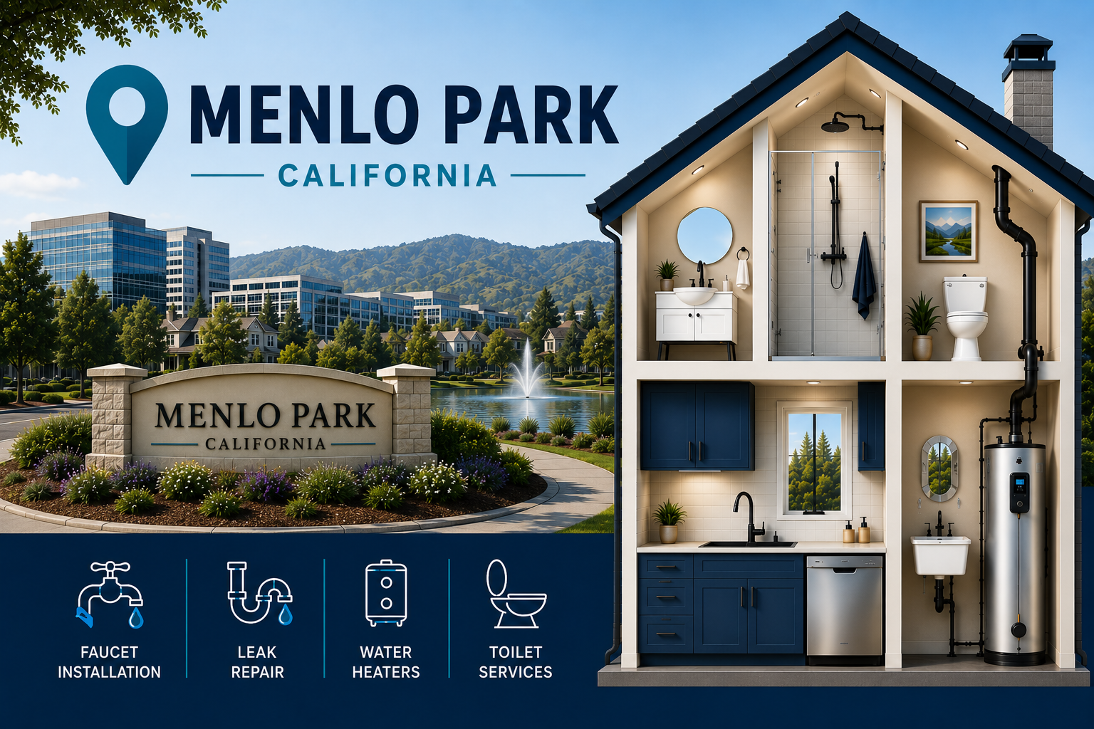 Plumbing Services in Menlo Park, CA by VILVIX Systems