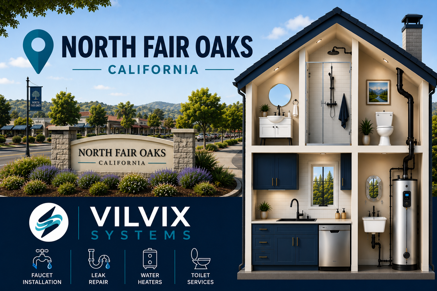 Plumbing Services in North Fair Oaks, CA by VILVIX Systems